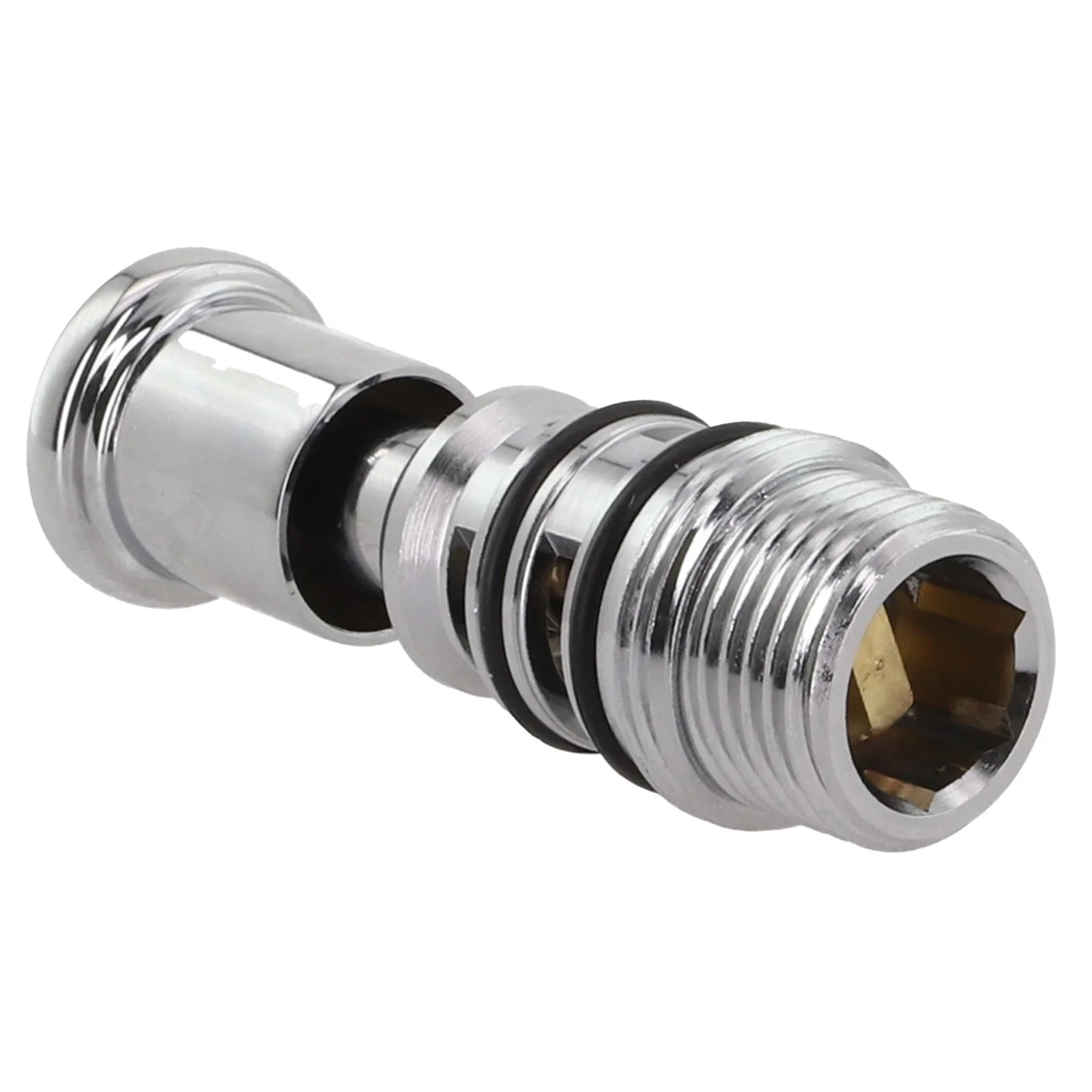 Shower Switch Valve Spring-Loaded Pull-up Water Diverter Triple Bathtub Copper Chrome Plating Corrosion-resistant