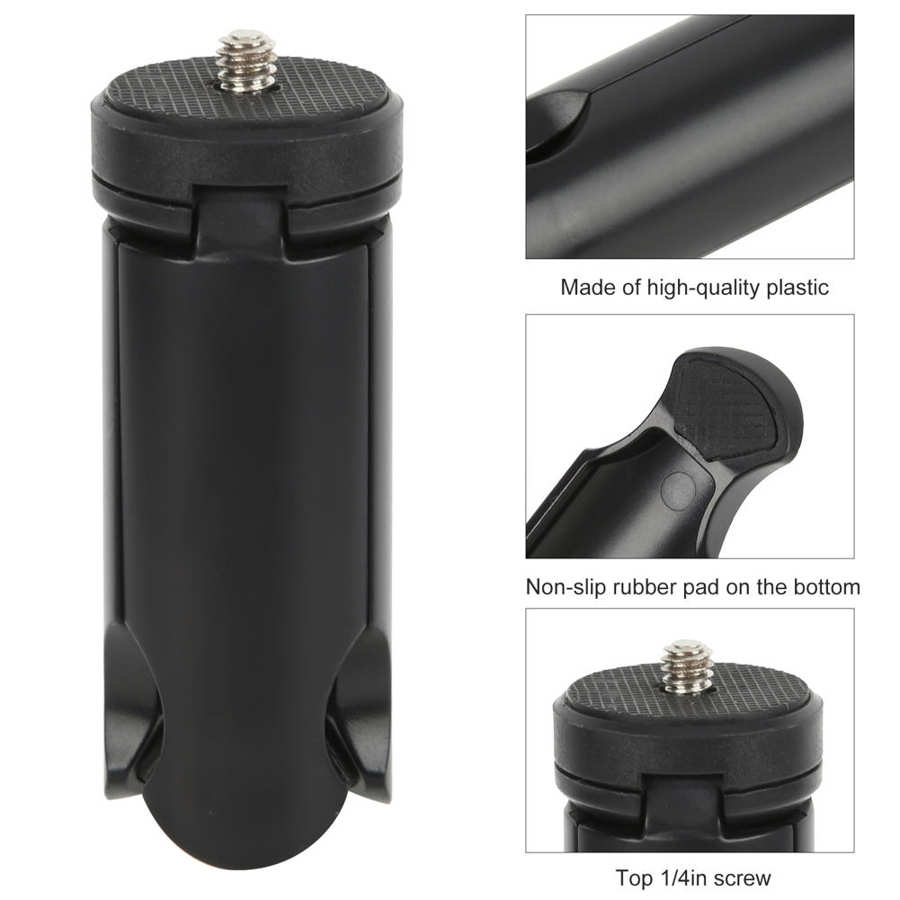 Camera Stabilizer Smartphone Desktop Mini Tripod Stand for Selfie Stick Monopod Stablizer with 1/4in Screw Camera Supply