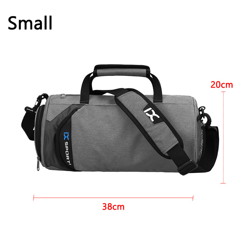 IX-bolsa de gimnasio grande para hombre, bolsas de Fitness, entrenamiento seco y húmedo, Yoga, zapatos, bolsos de hombro de viaje, bolsa de natación multifunción para entrenamiento: Amarillo claro