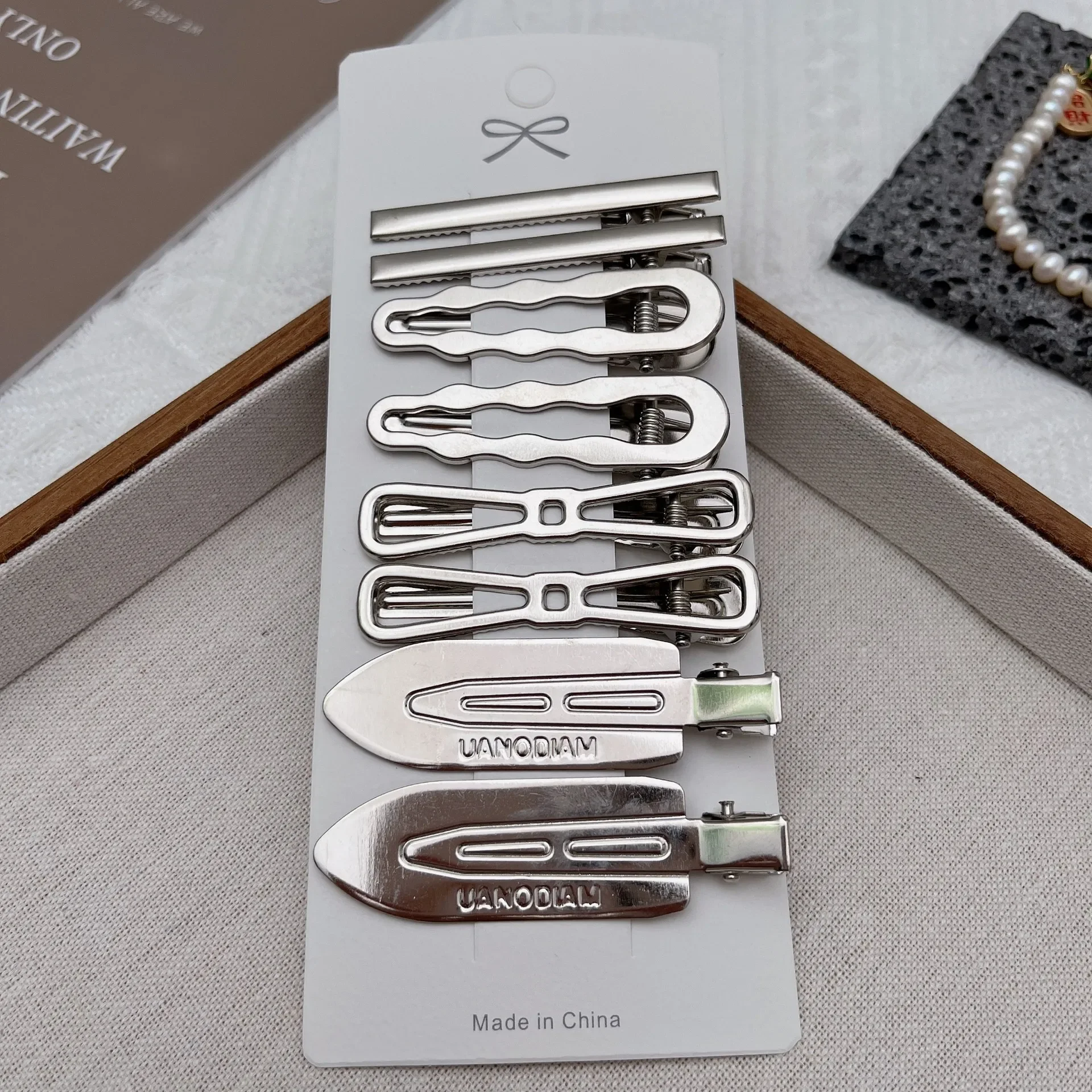 Splitter Metall Haarspangen Frauen Mädchen Y2K Entenschnabel Haarnadel Persönlichkeit Pony Seite Kopfbedeckung Haarspangen Haarspange Styling Zubehör: Grün