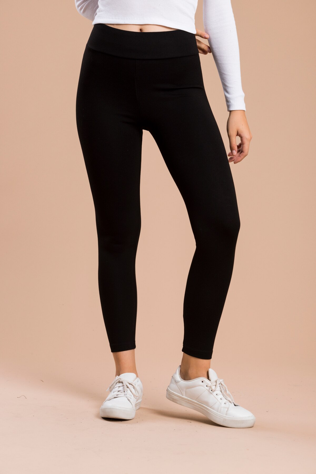 Mallas gruesas de cintura alta, Leggings: M