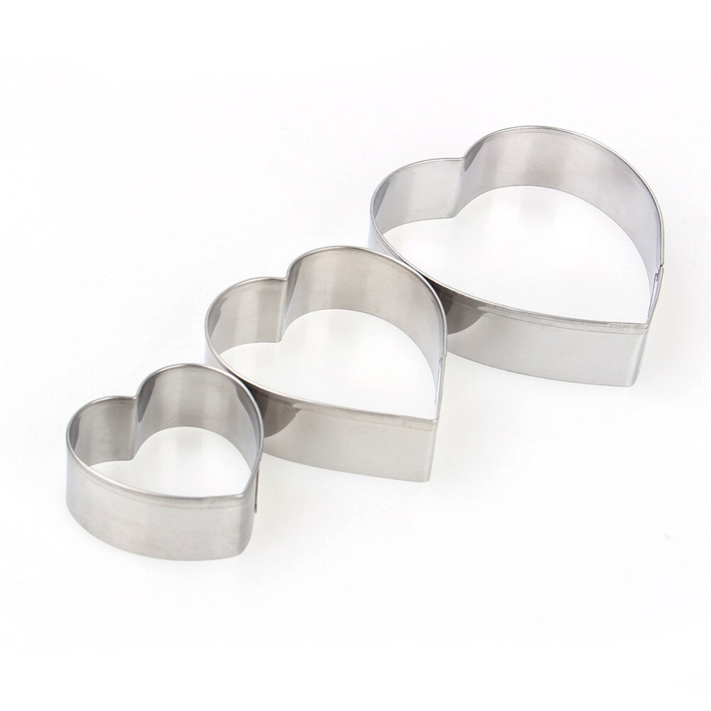 3 Stks/set Hart Ronde Vorm Cookie Cutter Cake Decorating Fondant Sugarcraft Candy Cupcake Biscuit Mold Diy Bakken Tool