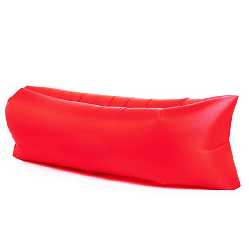 LISM Aire Libre Camping inflable sofá Lazy Bag Ultra ligero playa dormir cama reclinable deportes Trave: Rojo