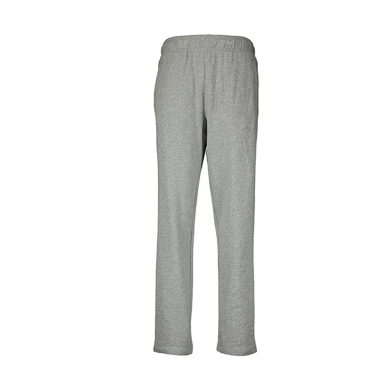 Mannen Gebreide Sport Broek Comfortabele Katoenen Jogging Broek Met Zakken Taille Trekkoord Workout Losse Fitness Broek: Light gray / L