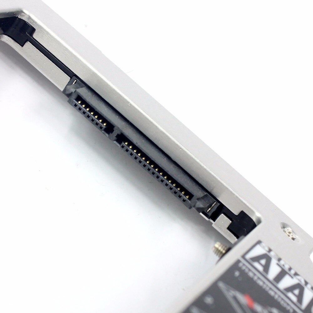 Aluminum 2nd HDD Caddy 9.5mm Optibay SATA 3.0 CD DVD Driver to HDD Case Enclosure for Apple MacBook Pro iMac Laptop