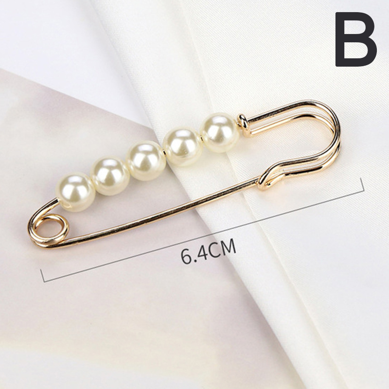 Broches de Cuentas grandes para ropa de mujer, Pin de solapa de perlas, broche de vestido, pines, insignia, accesorios, barato, novedad: B