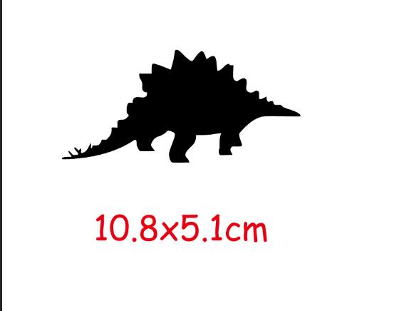 Autocollants muraux de dinosaures, différents types, pour interrupteur de lumière de chambre d'enfants, Stickers de décoration pour la maison de bébé, #0639: 04