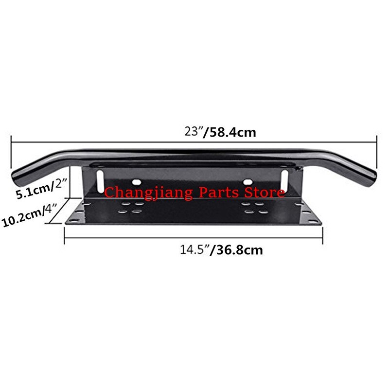 Universele Voorbumper Nummerplaat Installeren Houder Bull Bar Kentekenplaat Beugel Voor Offroad 4X4 Trucks tractor Auto