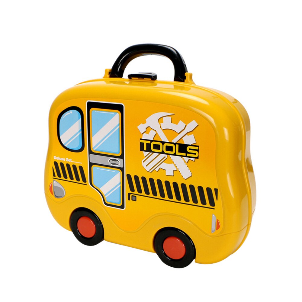 Kids Tool Set Tool Kit in Suitcase Tool Kit Construction Plaything for Play Tool Cabinet Suitcase for Children