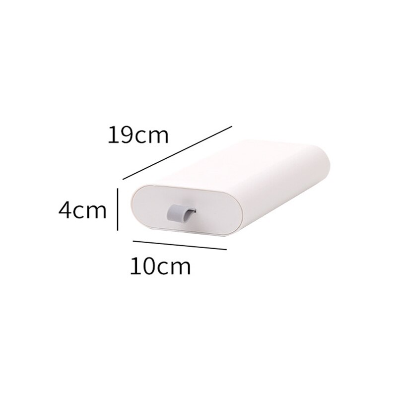 Drawer Box Under Desk Invisible Paste Home Office Table Small Things Storage Container Plastic Cosmetic Organizer C92: white S