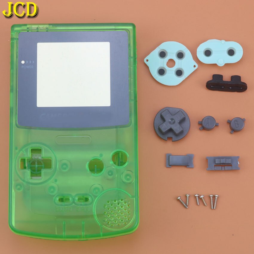 JCD 1PCS For Nintend GameBoy Color Game Replacement Case Plastic Shell Cover for GBC Console Full Housing Case: G