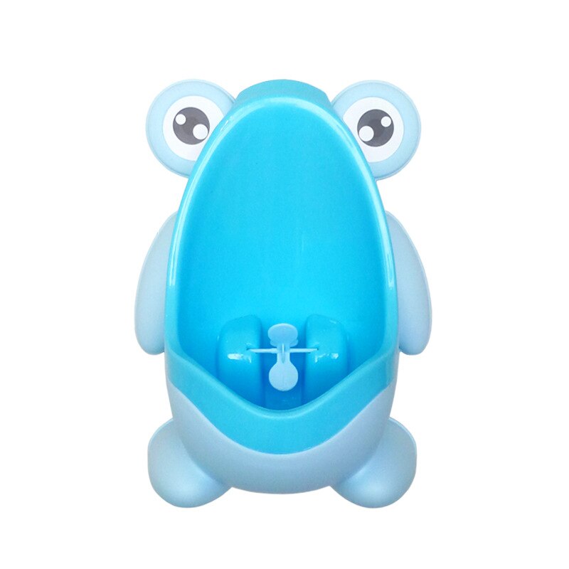 Wall-Mounted Hook Baby Boy Potty Toilet Training Kids Frog Stand Vertical Infant Toddler Bathroom Frog Urinal: Light blue