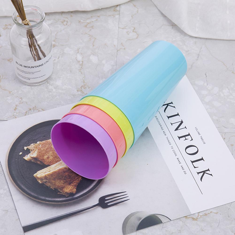 Wide-mouth Cup Picnic Tourism Plastic Cups Mug Candy Color Cup Cups W4N6 Drinking Water Battle Kids Children Plastic R3R1