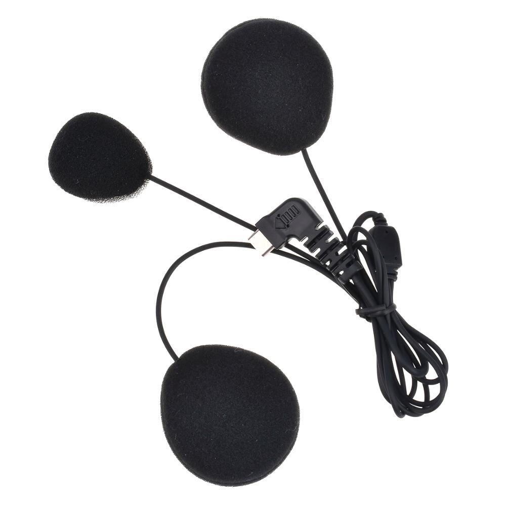 Fodsports BT-S2 S3 Helm Intercom Headset Oortelefoon Type-C Interface Motorfiets Draadloze Bluetooth Interphone Hard/Soft Mic: Rood