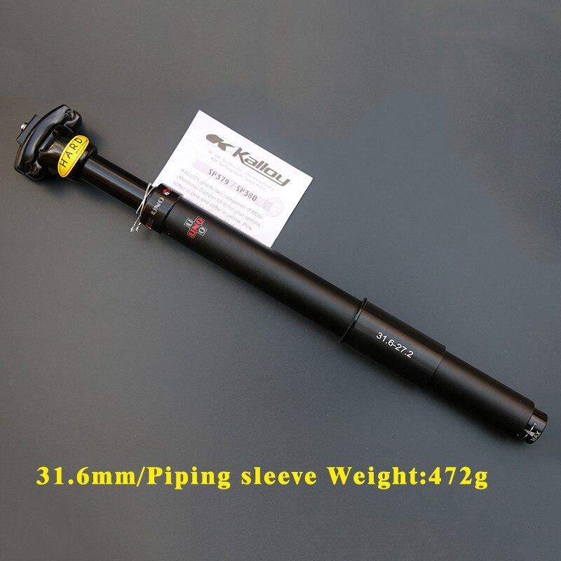 UNO Suspension bicycle seatpost 27.2/ 31.6 X350MM seat post aluminium bike shock absorption Damping seat tube: 31.6mm
