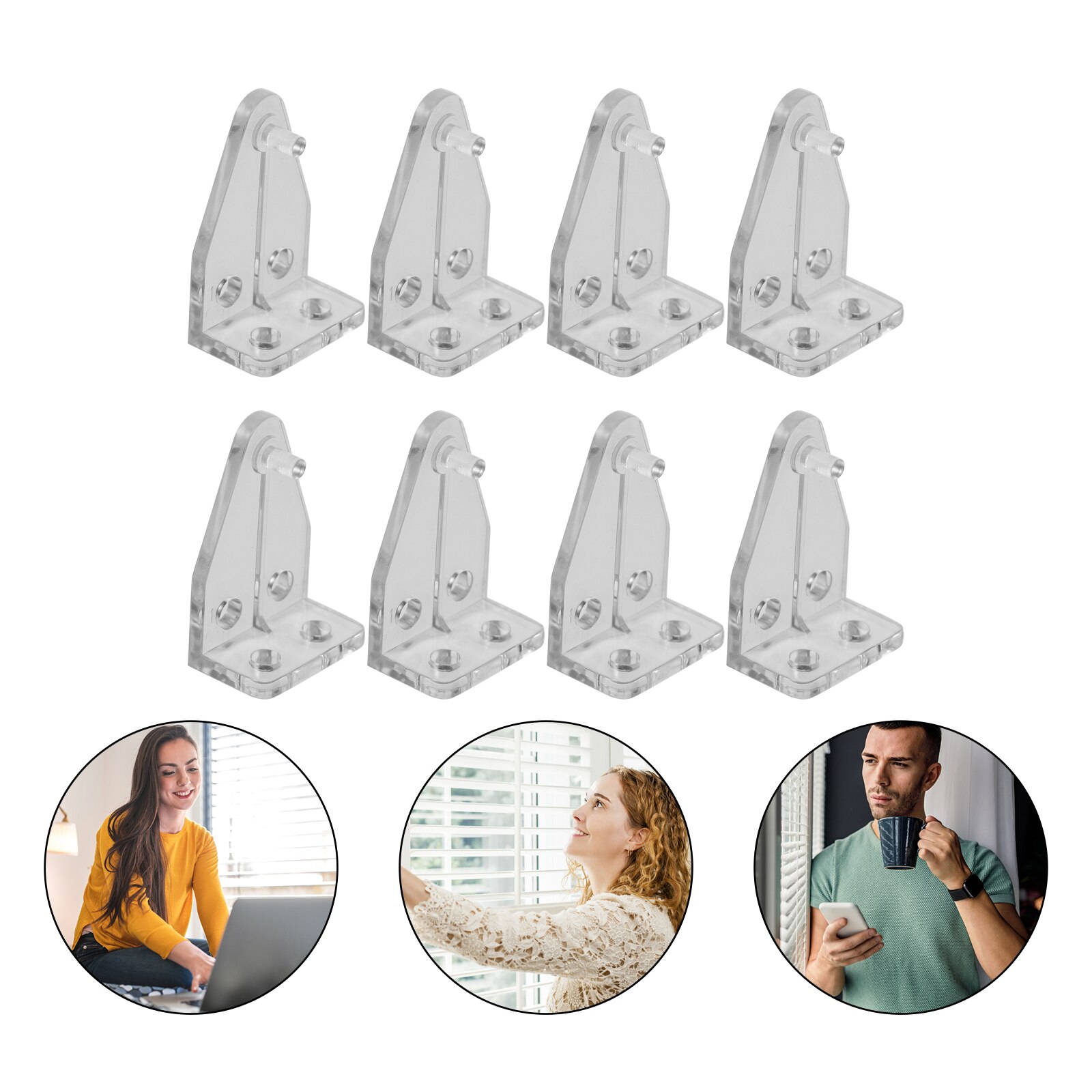 8PCS Venetian Blind Connector Hook Compact Shutter Hook Practical Shutter Hook: Default Title