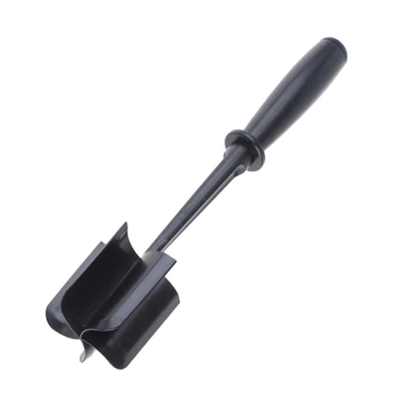 Vlees Chopper Keuken Gemalen Rundvlees Stamper Mengen Slijpen en Stampende Spatel Vlees Schraper voor Vleesmolen Thuis Gadgets: Black