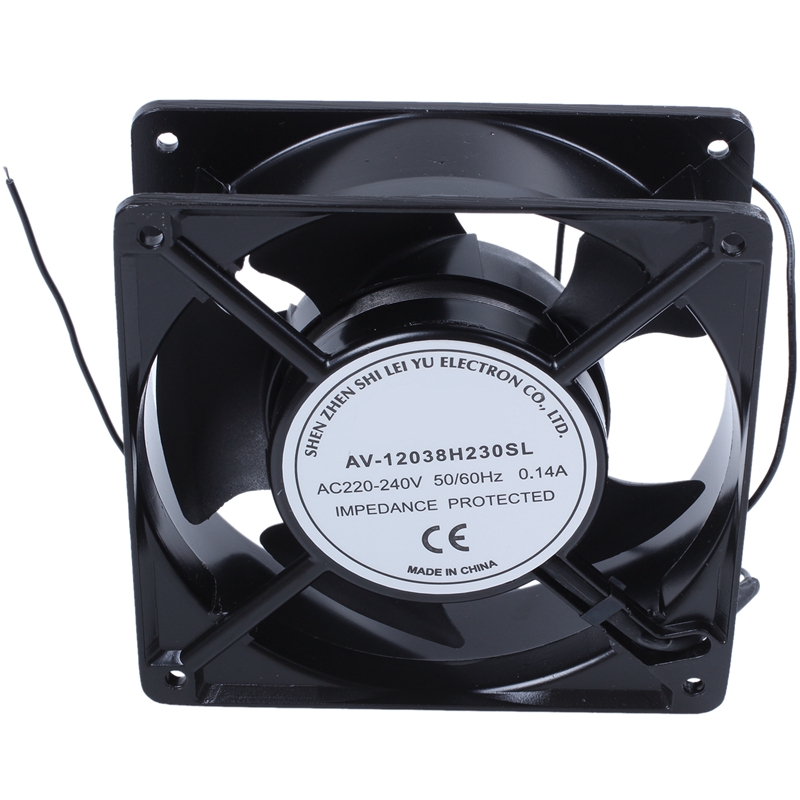 AC 220V-240V0.14A Brushless Cooler Cooling Fan 120mm X 120mm X38mm: Default Title