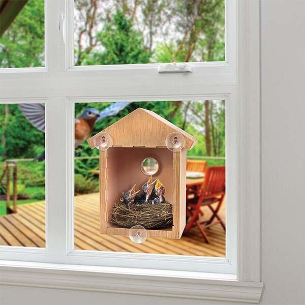 Diy Sucker Vogelnest Houten Vogel Huis Nest Handgemaakte Milieuvriendelijke Vogelnest Kooi Outdoor Vogelhuisje Tuin Yard Opknoping
