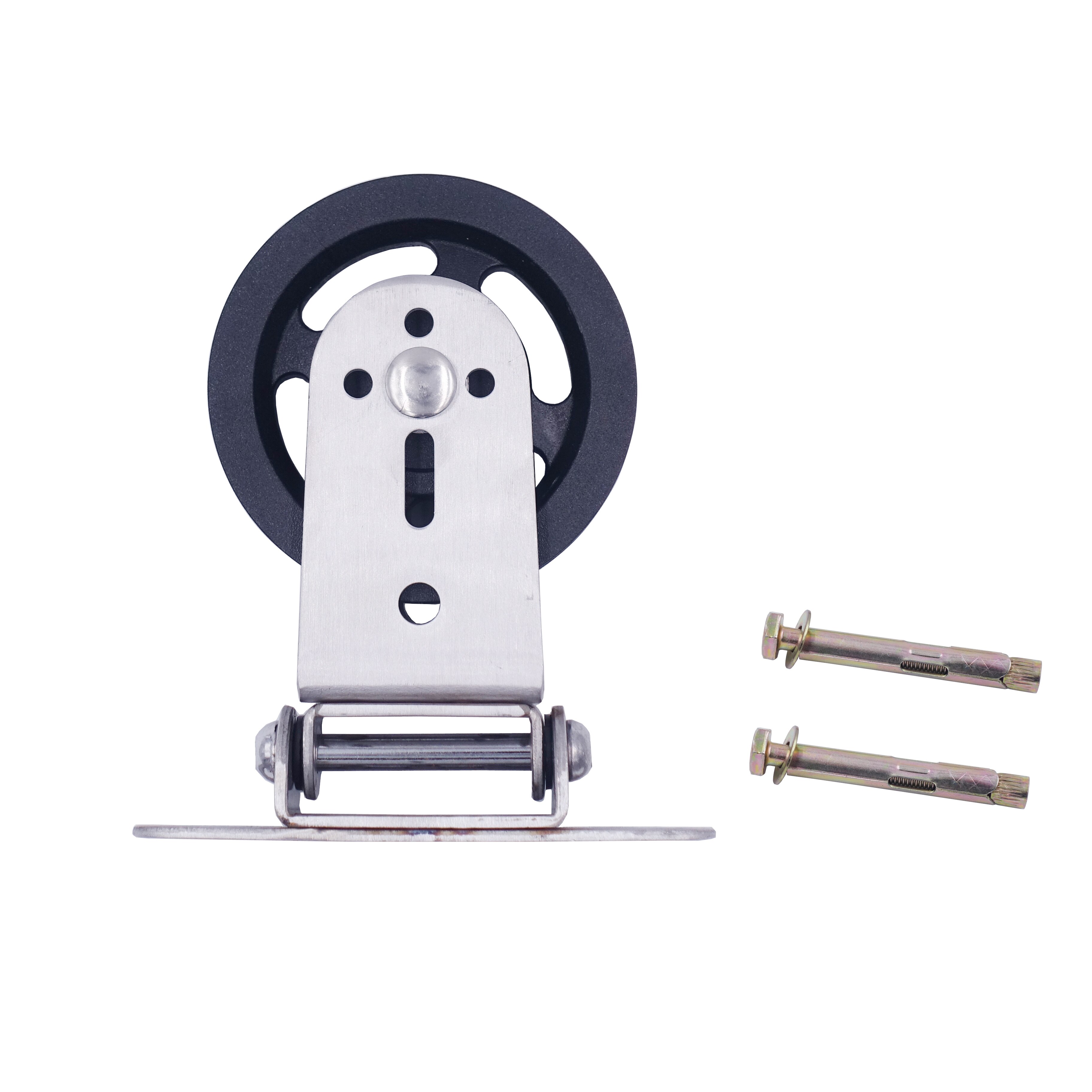 Rotating Heavy Load Gym Bearing Pulley Wheel Cable Machine Fitness Equipment for Lifting Workout Fixed Swivel Pulley Accessories: black