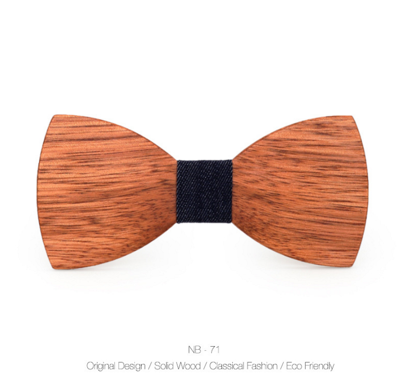 Wood Bow Tie Mens Wooden Bow Ties Party Business Butterfly Cravat Party Ties For Men Wood Ties Women Kids