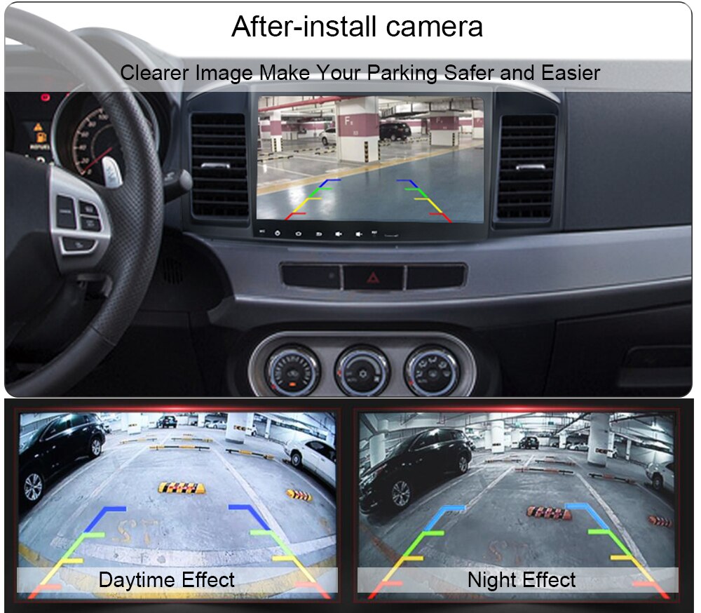 Dasaita Universal Car Rear View Camera with Fisheye HD lens Backup Camera vehicle Parking Assistance Camera 170 Wide Angel