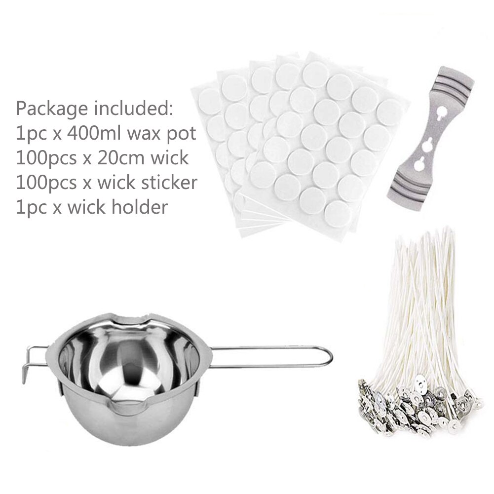 Maison Mèches Autocollant Fixateur Débutants Résistant À La Rouille Bougie Fabrication Kit BRICOLAGE À La Main Portable Parfumée Versant Pot Artisanat Outils