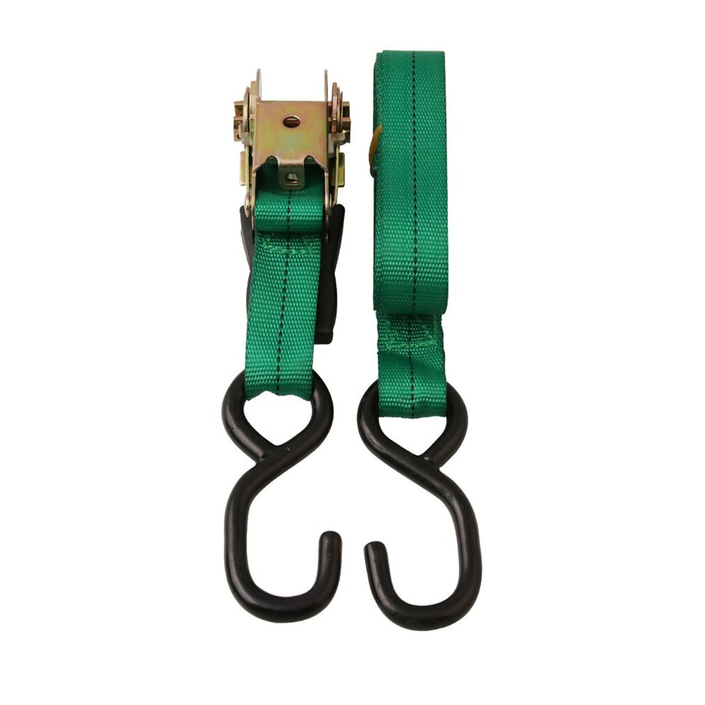 Ratchet Straps Tie Down 2500Lbs Break Strength 15 Foot Heavy Duty Straps To Safely Move Your Motorcycle And Cargo