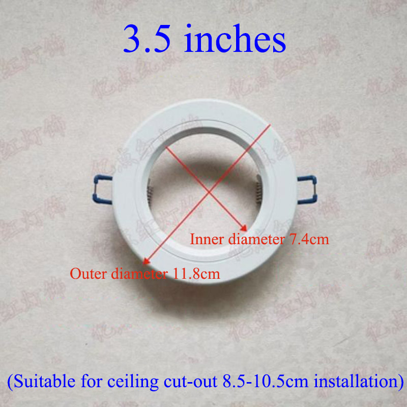 Led Downlight Spotlight Beugels Light Stand Adapters Lampenkap Ringen Gat Vergroten Witte Buitenste Frames Uitgesneden Remedial Cirkels hanglamp kappen lampenkappen lampenkapjes grote lampenkap lampenkap klein metalen