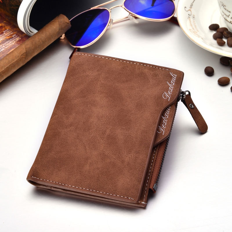 Wallet Men Soft Leather wallet with removable card slots multifunction men wallet purse male clutch top !