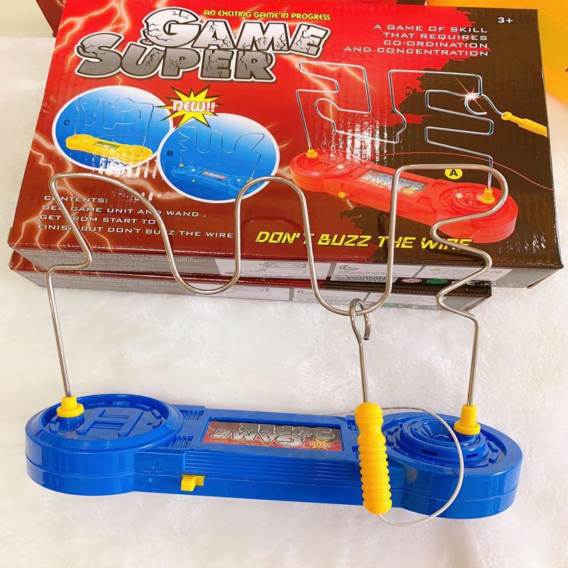 Intelligent legetøj brandtråd chok elektrisk berøring labyrint træning til børns koncentration undervisning elektrisk labyrint spil