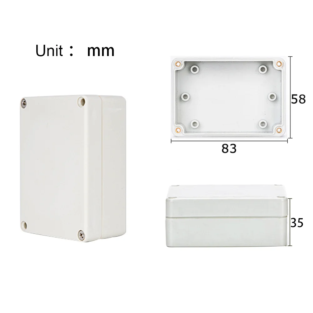 Caja ABS de conexiones para proyectos electrónicos, Cable eléctrico IP67, cajas de plástico impermeables para exteriores, Kit de caja de cables sellada DIY: Verde militar