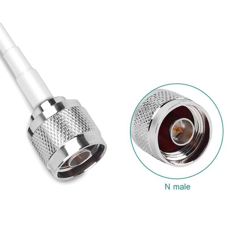 JX antenna 10M cable 698-960/1710-2700MHZ 12dBi 3G 4G Lte Antenna Mobile Antenna SMA/N connector for 3G 4G router USB Modem: N male connector
