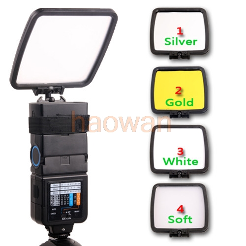 4 in 1 camera Flash Softbox Diffuser reflector voor canon Nikon SB900 SB800 SB600 SB28 Sony Yongnuo camera