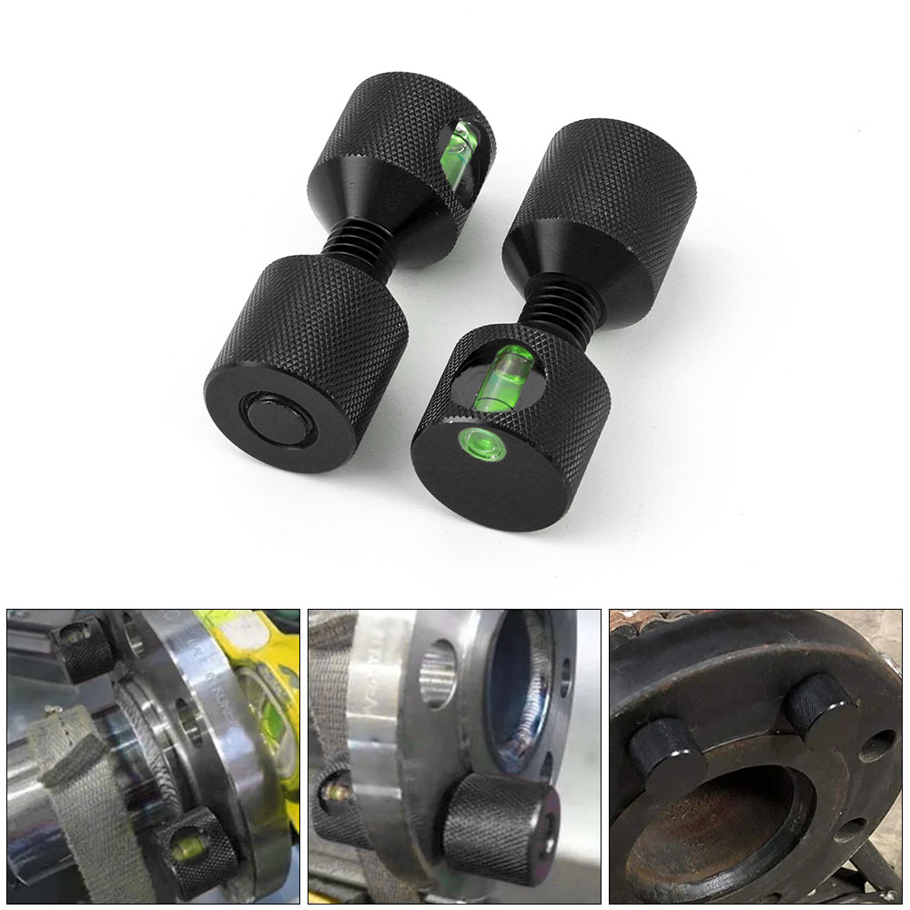 2 Pcs 1‑1/8in Two Hole Pins Set Flange Alignment Pin Set Threaded 2 Hole Flange Alignment Pin Pipefitter Tools