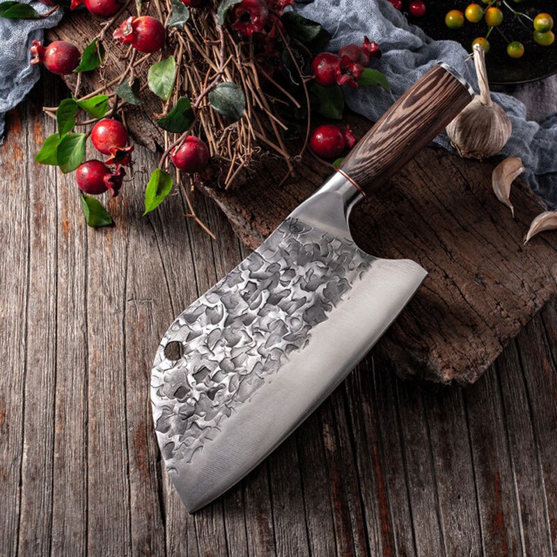 Forged Hammer Chopping Knife Boning Knife Kitchen Kitchen Knife Stainless Steel Meat Cleaver Slicing Knife Cooking Knife: Style F