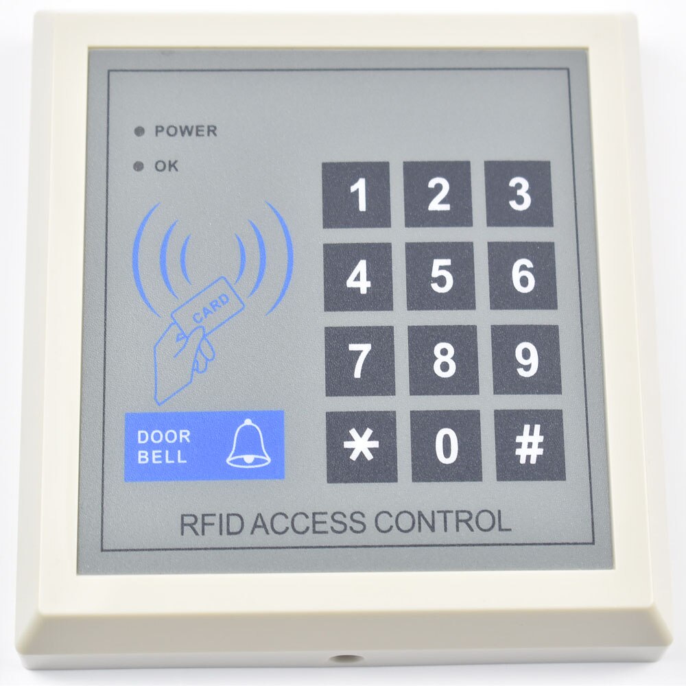 Sistema de Control de Acceso RFID, dispositivo de seguridad, 125Khz, RFID, cerradura de puerta de entrada de proximidad, 1000, lector de tarjetas de usuario, sistema de bloqueo de puerta: access control