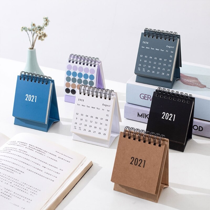 Mini Kalender Stehend Schreibtisch Spule Kalender Schreibtisch Aufstehen Kalender-Dezember