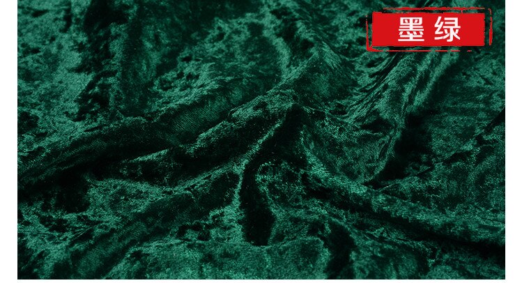 Tissus en velours doré 100x160cm | Tissu pour vêtements, bricolage, patchwork de couture, tissu fait main: Dark green