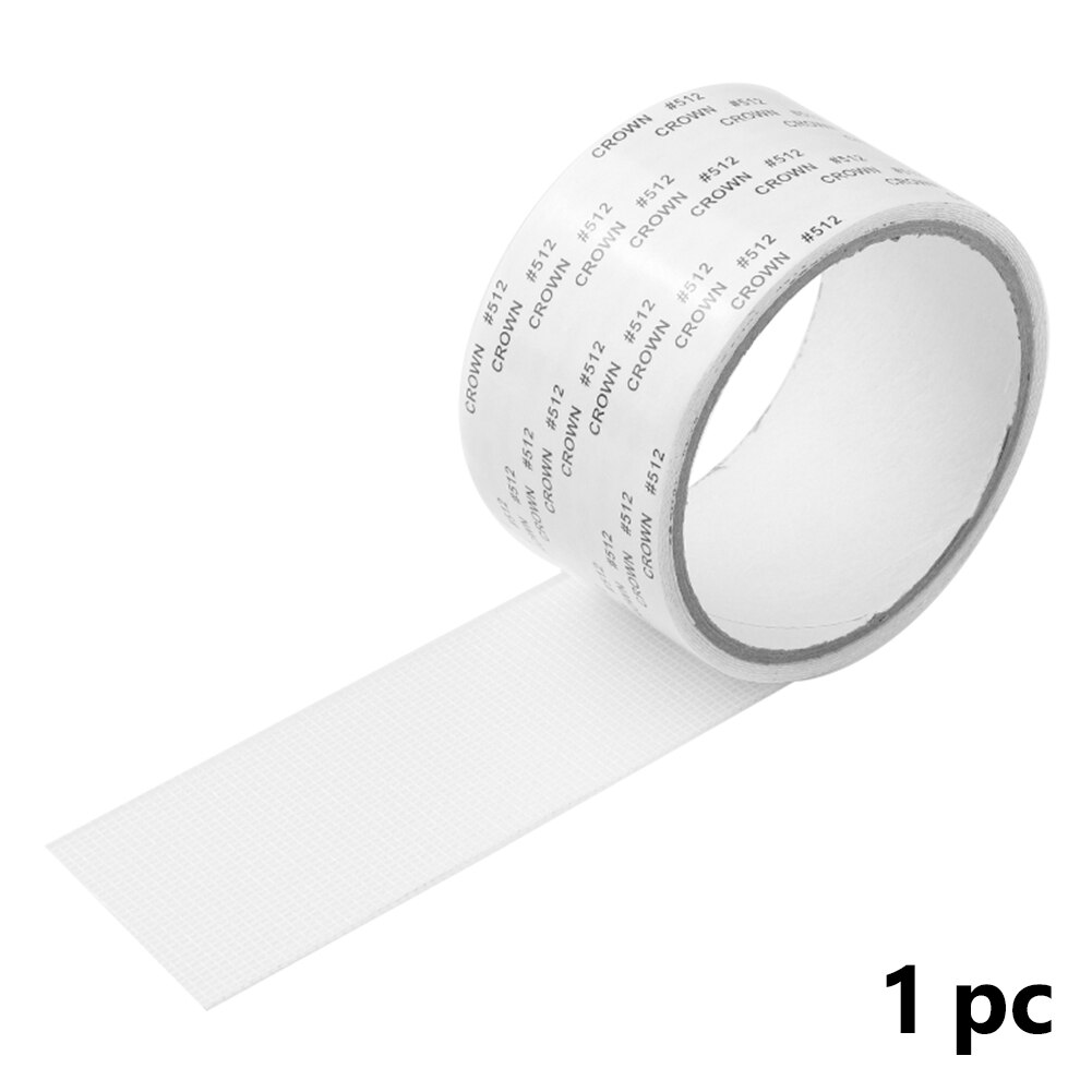 Adhesivo de malla para reparación de ventanas, parche adhesivo antimosquitos, moscas, insectos, parche de pared: White