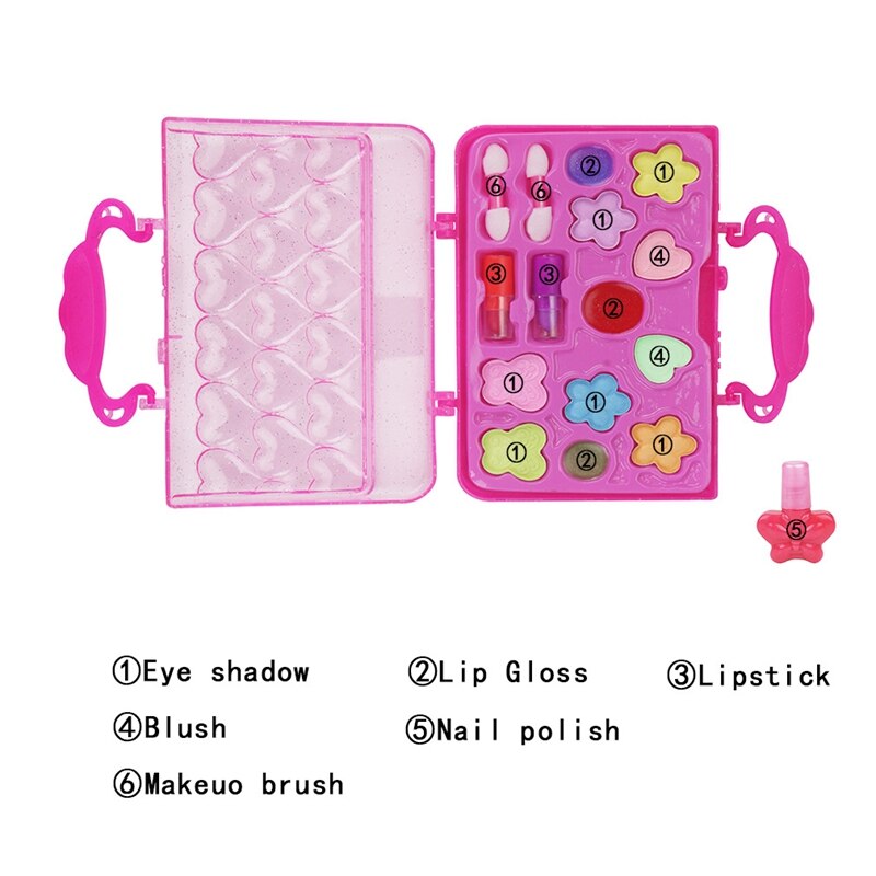 Jenter makeup leker late leke trygt giftfri makeup kit skjønnhet leketøy best for barn