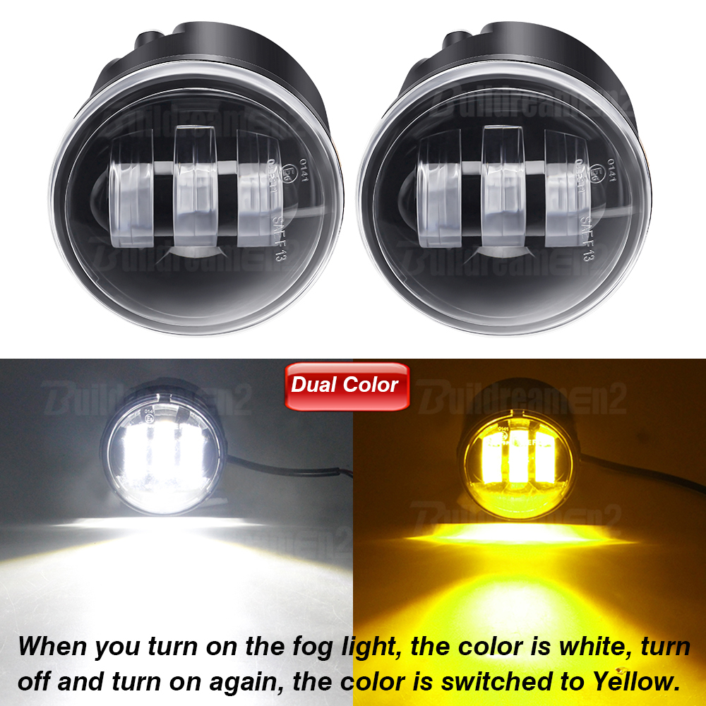 Ensemble de feux antibrouillard avant LED pour voiture, Nissan Qashqai 2, II, J11, , , , , H11, 2 pièces: WHITE