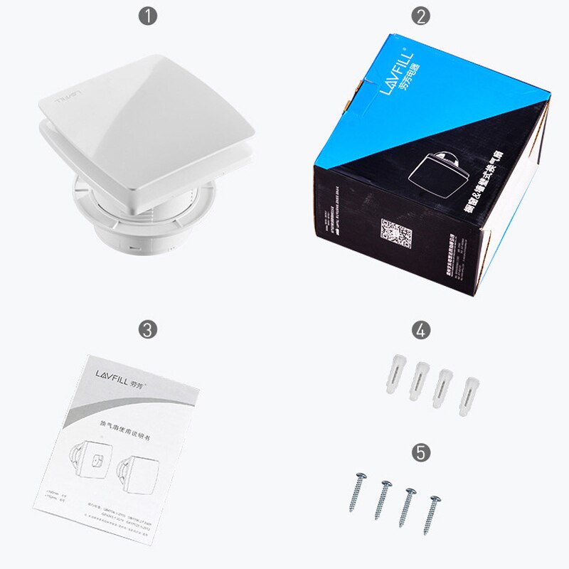 4 Inch High Speed Exhaust Fan Toilet Kitchen Bathroom Hanging Wall Window Glass Small Ventilator Extractor Exhaust Fans