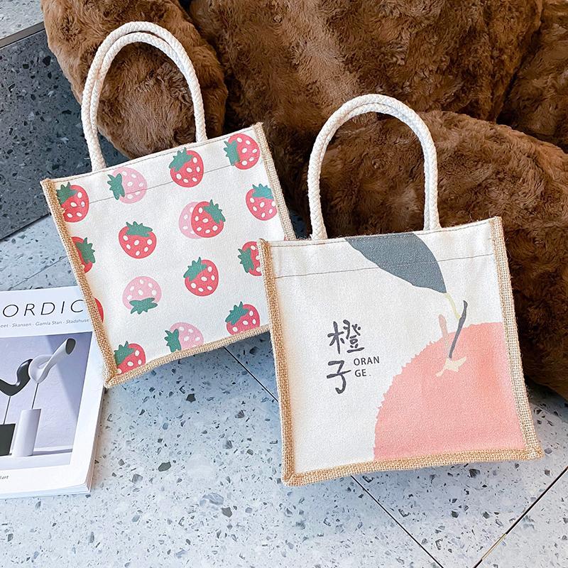 Japanse Vrouwen Canvas Tas, Koreaanse Mode Kleine Schouder Riem, Herfst En Winter,