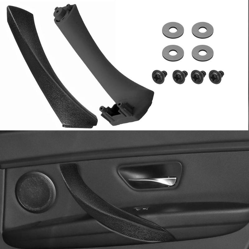 2 Pcs Rechts Links Side Inner Voordeur Panel Handvat Pull Trim + Cover Voor Bmw E90 E91 3 Serie auto Interieur Accessoires