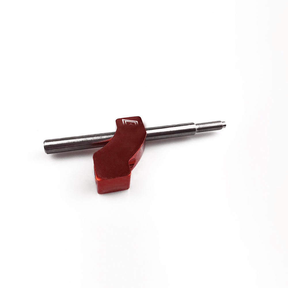 Adjustable Shift Lever Shift Knob Extender Short Shifter Extension Adapter Universal for (10X1.5) Gear Knob: Red