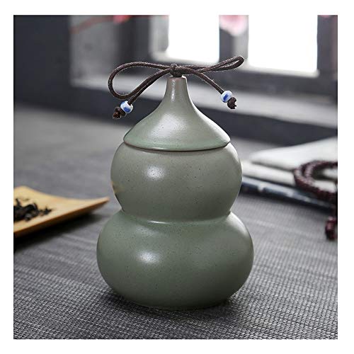 Funeral Urn Cremation Urns Burial Urns at Home for A Small Amount Human Ashes Gourd: Green