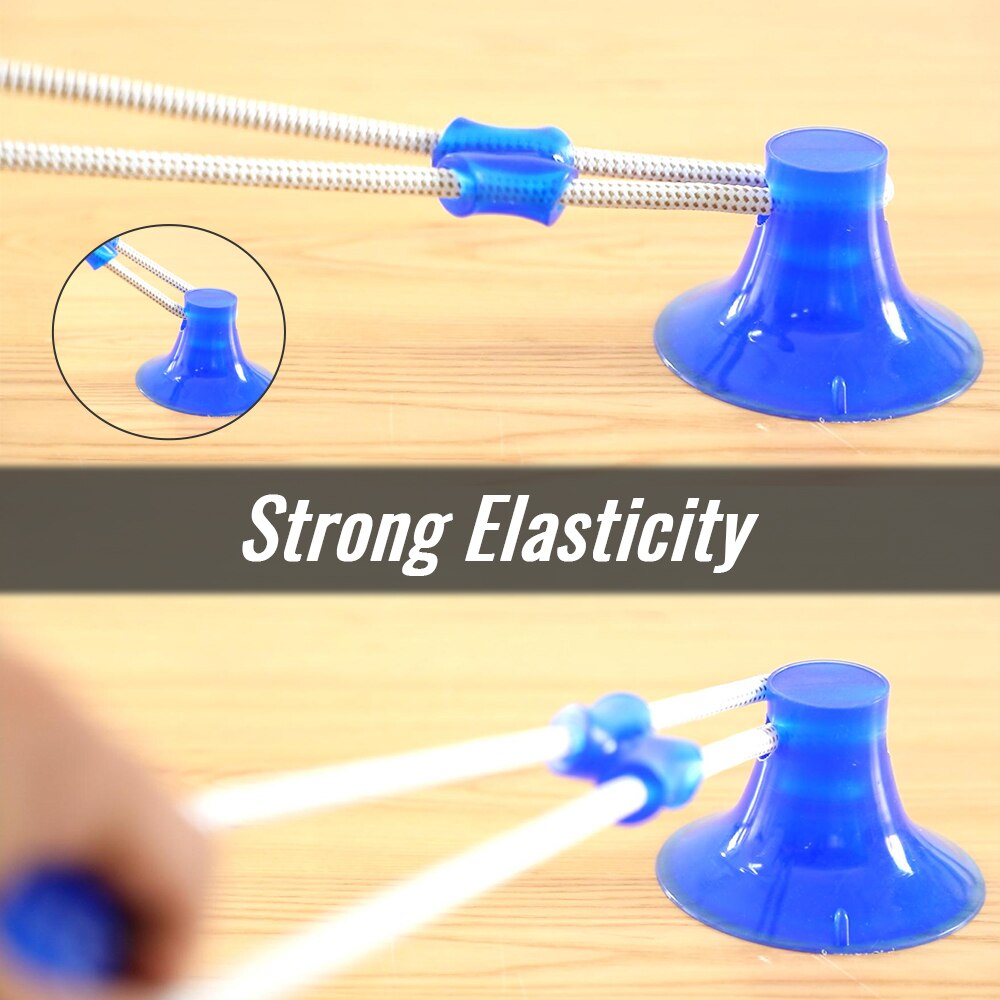 Jouets pour chiens en caoutchouc ventouse chien jouets balle pour animaux de compagnie remorqueur drôle jouet à mâcher dents nettoyage chiot Animal jouet remorqueur corde support fournitures pour animaux de compagnie