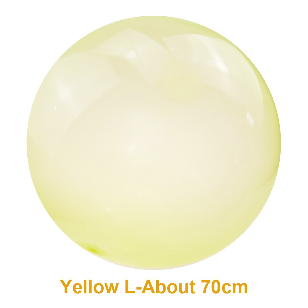 Children Outdoor Soft Air Water Filled Bubble Ball Blow Up Balloon Toy Fun Party Game Summer for Kids Inflatable Toys: L Yellow