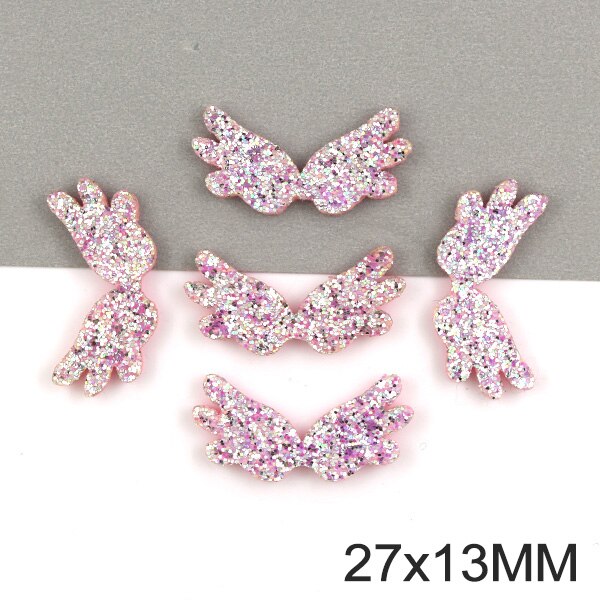 50Pcs Glitter Kleine Krone Patches Filz Pads Applique Patches auf Kleidung Haar Clip Bögen für Mädchen Scrapbooking Accessories17x17MM: 07